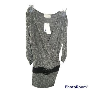 RENNES Jr Sweater Dress Belted V-Neck Work Casual Party Fall Size XL (15-17) NWT